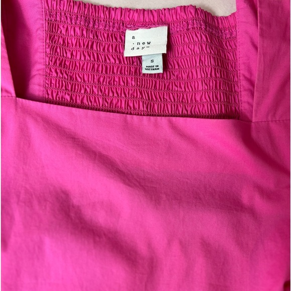 PINK PUFF SLEEVE TIRED MINI DRESS - Picture 6 of 6